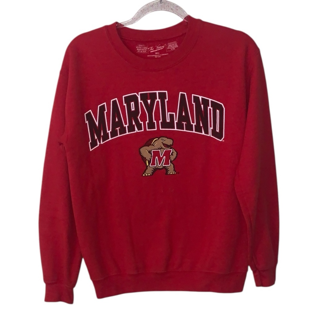 The Victory Red University of Maryland Men's Small Pullover Sweatershirt